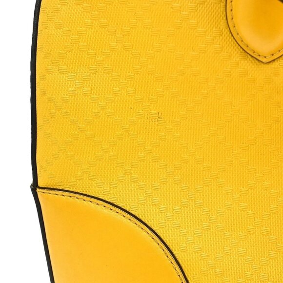 GUCCI YELLOW GG 2WAY HANDBAG 354332 - Picture 3 of 12